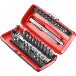 COFFRET CLIQUET PORTE-EMBOUTS 31 pieces R.PEJ31PB