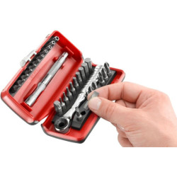COFFRET CLIQUET PORTE-EMBOUTS 31 pieces R.PEJ31PB
