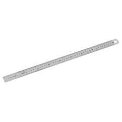 Réglet Inox semi rigide longueur 500mm un bord en mm - un bord en 1/2mm Facom DELA.1056.500