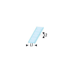Réglet Inox semi rigide longueur 500mm un bord en mm - un bord en 1/2mm Facom DELA.1056.500