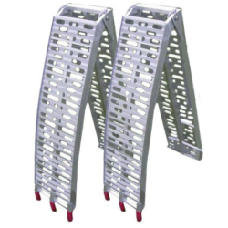 RAMPE PLIABLE ALU DIM DEPLIEE 2,30mx28cm,CHARGE 600 kg (LA PAIRE)