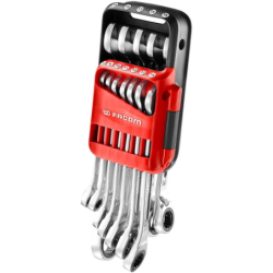 JEU DE 12 CLES MIXTES A CLIQUET EN ETUI POCKET 7 à 19mm 467B.JP12PB