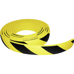 PROTECTION SOUPLE MOUSSE NOIR/JAUNE 60X750X10