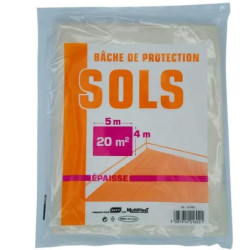 BÂCHE DE PROTECTION SOL 5 X 4 M EPAISSE