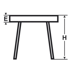 Table de monteur 1080 x 610mm Sans roues Sans poignée