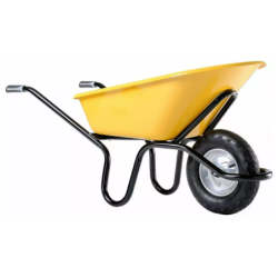 Brouette BATI PLUS RENO caisse metallique peinte de 110 litres roue increvable