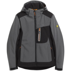 VESTE SOFTSHELL TECH CARBON Gris asphalte