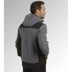 VESTE SOFTSHELL TECH CARBON Gris asphalte