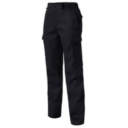 Pantalon multipoches Barroud polyester coton Noir