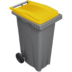 CONTENEUR ROULANT 360 L GRIS/VERT