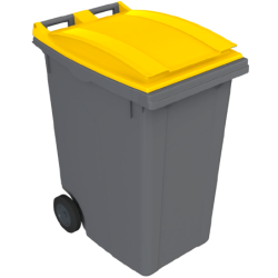 CONTENEUR ROULANT 360 L GRIS/VERT