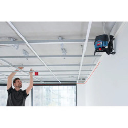 NIVEAU LASER GCL 2-50 C AVEC SUPPORT RM2 + PINCE BM3 BATTERIE 12 V