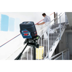 NIVEAU LASER GCL 2-50 C AVEC SUPPORT RM2 + PINCE BM3 BATTERIE 12 V