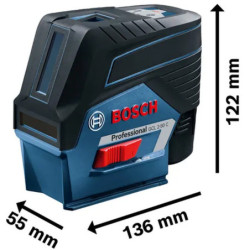 NIVEAU LASER GCL 2-50 C AVEC SUPPORT RM2 + PINCE BM3 BATTERIE 12 V