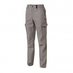 Pantalon multipoches Barroud coton polyester Gris acier