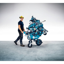 BROUETTE SUR BATTERIE MAKITA 18V LI-ion AVEC BATTERIE CHARGEUR ET RIDELLES