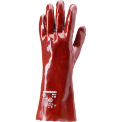 Gant chimie PVC rouge 36cm 4121X - AAKLMPT