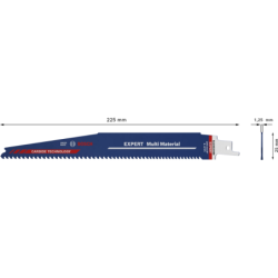 LAME SCIE SABRE EXPERT CARBURE BOIS-METAL 225mm S1156XHM