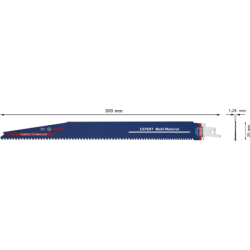 LAME SCIE SABRE EXPERT CARBURE BOIS-METAL 300mm S1256XHM