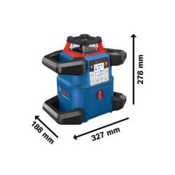 LASER ROTATIF GRL 600 AVEC BATTERIE 18V,CHARGEUR,CELLULE,TREPIED,MIRE,COFFRET