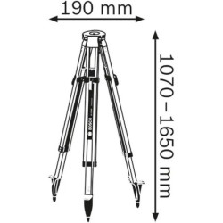 TREPIED POUR LASER BT170HD BOSCH