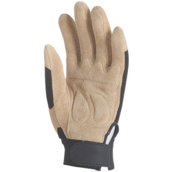 Gant cuir paume fleur de porc dos polyester 3122X
