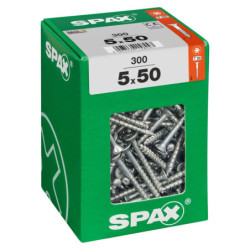 VIS A BOIS SPAX TF TORX T20 5x50mm F.P WIROX (boite 300 pcs)
