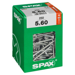 VIS A BOIS SPAX TF TORX T20 5x60mm F.P WIROX (boite 250 pcs)