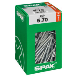 VIS A BOIS SPAX TF TORX T20 5x70mm F.P WIROX (boite 200 pcs)