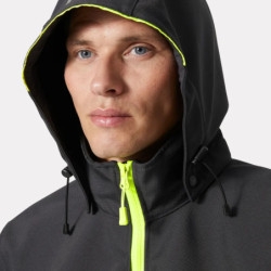 VESTE SOFTSHELL OXFORD HOODED Navy