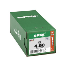 VIS A BOIS SPAX TF TORX T20 4x50mm F.P WIROX (boite 500 pcs)