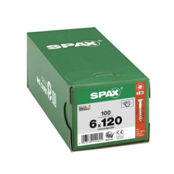 VIS A BOIS SPAX TF TORX T30 6x120mm F.P WIROX (boite 100 pcs)