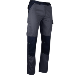 Pantalon Sulfate coton polyester 280g Gris sombre/noir