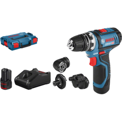 Perceuse-visseuse multifonctions GSR 12V-15 FC Set de 2 batteries GBA 12V 2.0Ah + 4 accessoires En c