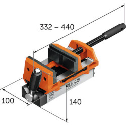 ETAU MAGNETIQUE Larg 100mm VersaMAG (set)