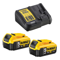 Pack de 2 batteries XR 18V 5,0 Ah + chargeur DCB1104P2-QW