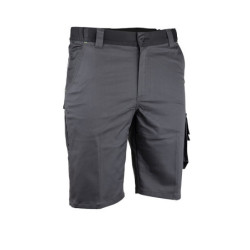 BERMUDA STRETCH MULTIPOCHES DEDALE 175G Gris sombre/ Noir