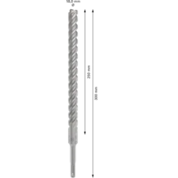 FORET BETON SDS PLUS-5X PRO 18x250x300 mm