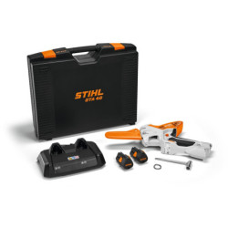 Mini tronçonneuse sur batterie GTA40 Guide 15cm Avec 2 batteries AS2 et 1 chargeur AL 5-2