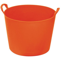AUGE CAOUTCHOUC CAPAZO TALIAGOM 42L ORANGE FLUO avec poignees moulees