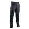 Pantalon femme stretch genouillères Charlotte 300g Gris nuit/noir