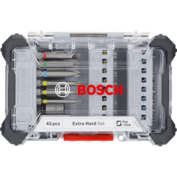 Embouts de vissage 1/4 extra hard BOSCH Coffret de 43 pieces