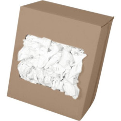 Chiffons drap blanc coton sans couture Carton de 10kg