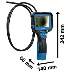 Caméra d'inspection connectée + Câble 1,5m + Accessoires BOSCH GIC12V-4-23C