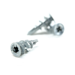 Cheville Zamak Driva vis tête plate TP12 pour plaque de plâtre Boite de 100 chevilles