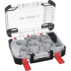 Coffret de 8 scies trépans pro BIM PC plus multimatériaux Ø25 à 86mm