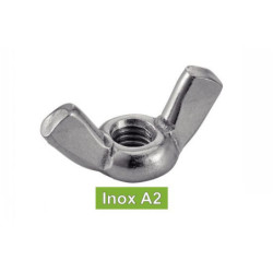 ECROU A OREILLES INOX A2 Ø10mm