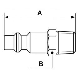 EMBOUT DN06 ISOB FILETE M 1/4