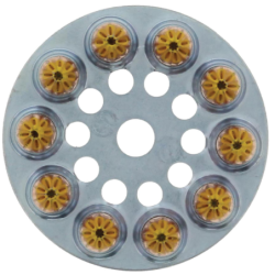 CHARGE DISQUE 6.3/10 JAUNE forte (boite de 100 pcs)