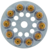 CHARGE DISQUE 6.3/10 JAUNE forte (boite de 100 pcs)